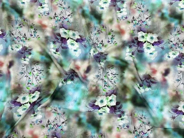 Water Floral - Digital Deluxe Viscose